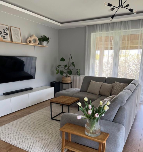 furnitur dan TV berjarak (foto: pinterest)