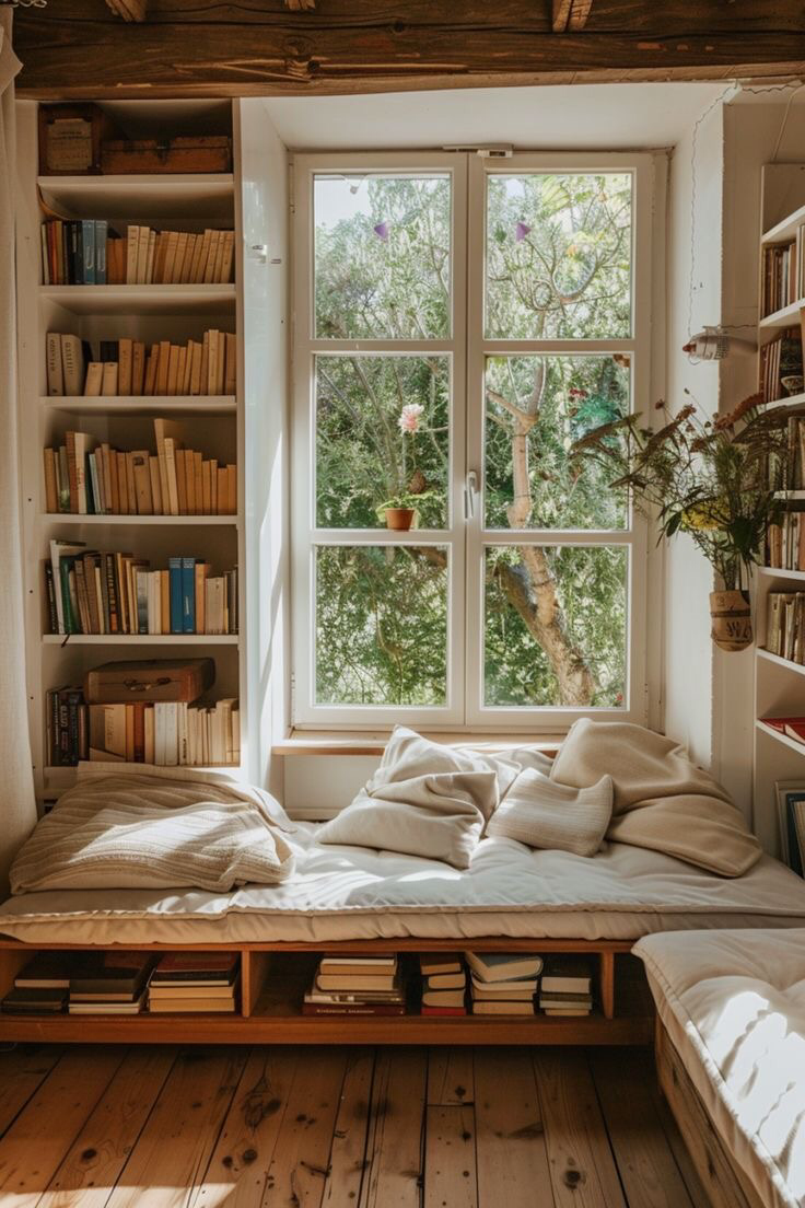 ruang baca pribadi (foto: pinterest)
