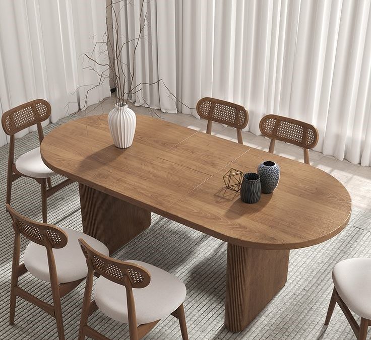 meja makan kayu (foto: pinterest)